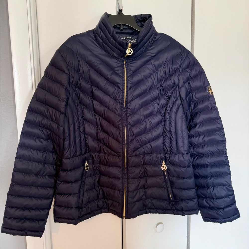 Michael Kors Packable Down Filled Puffer Jacket, Slimming Fit
